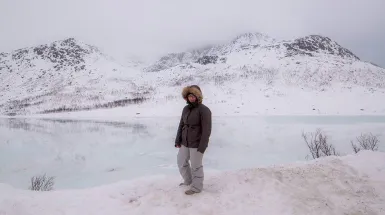 A Tromso in inverno con la piccola Matilde!