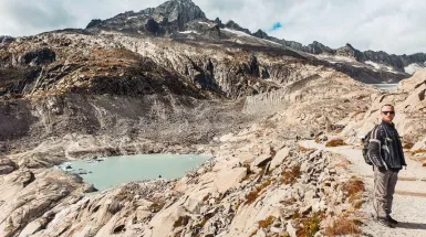 Entrare nel ghiacciaio del Rodano!